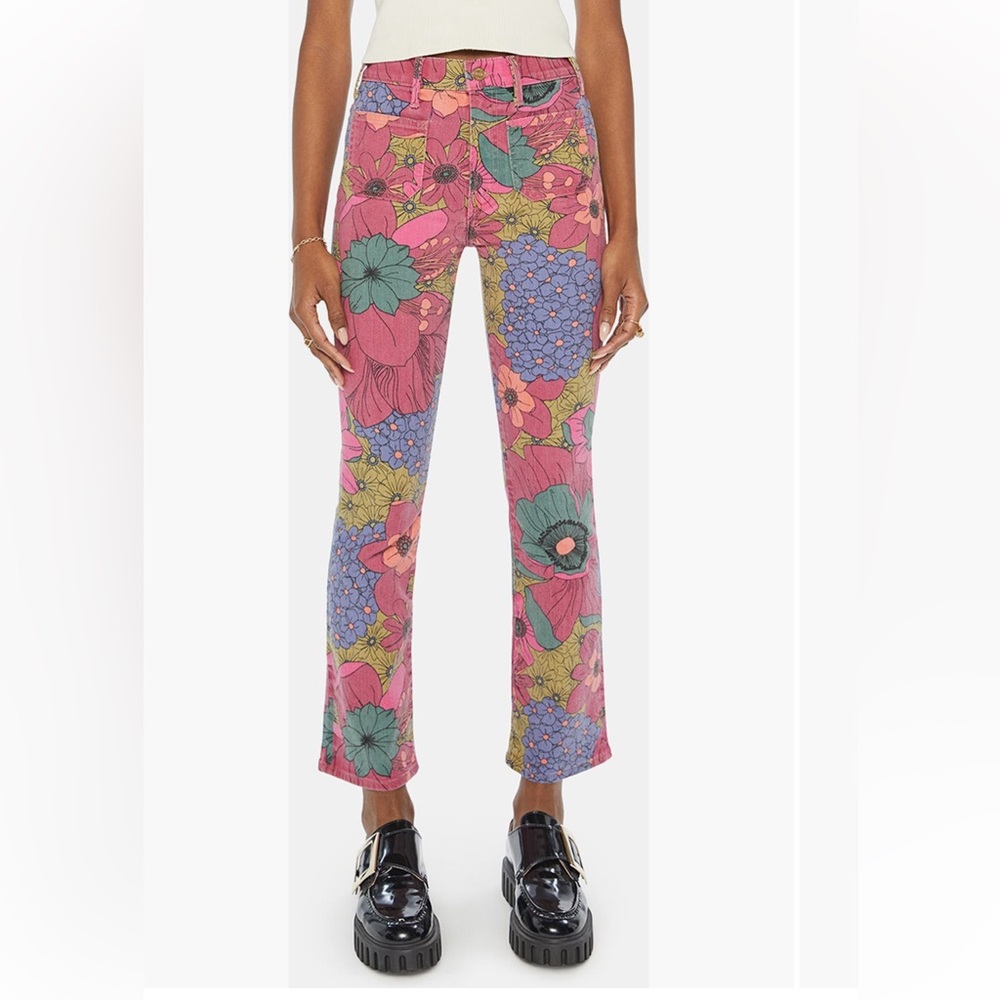 Mother Insider Flood Patch Pocket Crop Bootcut